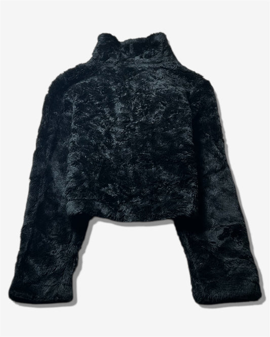 Black Fur Short Jacket