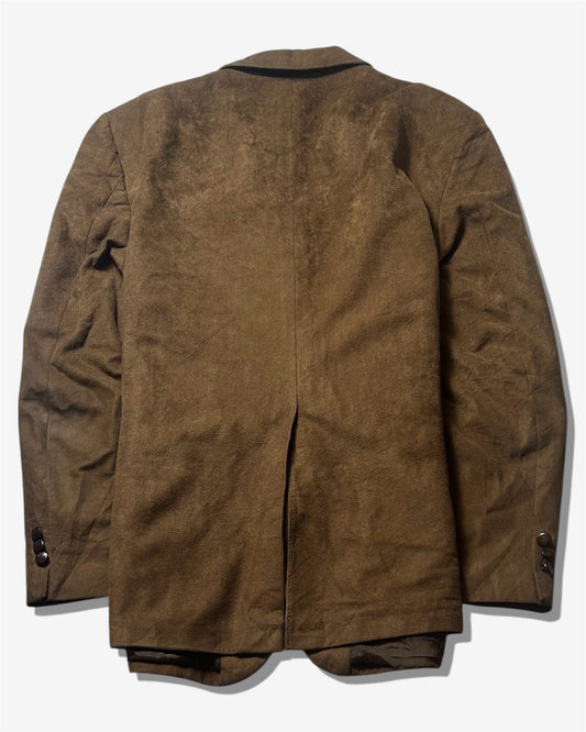 Vintage brown Single-Breasted Tailored Jacket