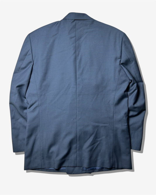 Vintage light blue double-breasted tailored jacket