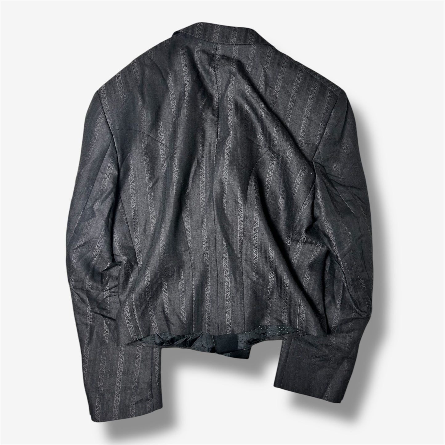 Vintage Buttonless Double-Breasted Jacket