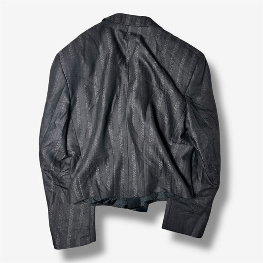 Vintage Buttonless Double-Breasted Jacket