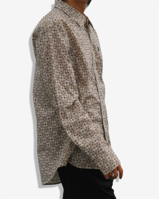 Vintage Elegant Patterned Shirt