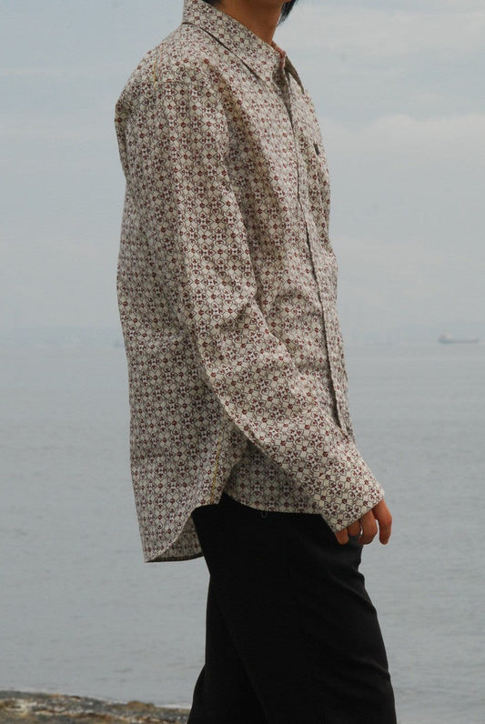 Vintage Elegant Patterned Shirt