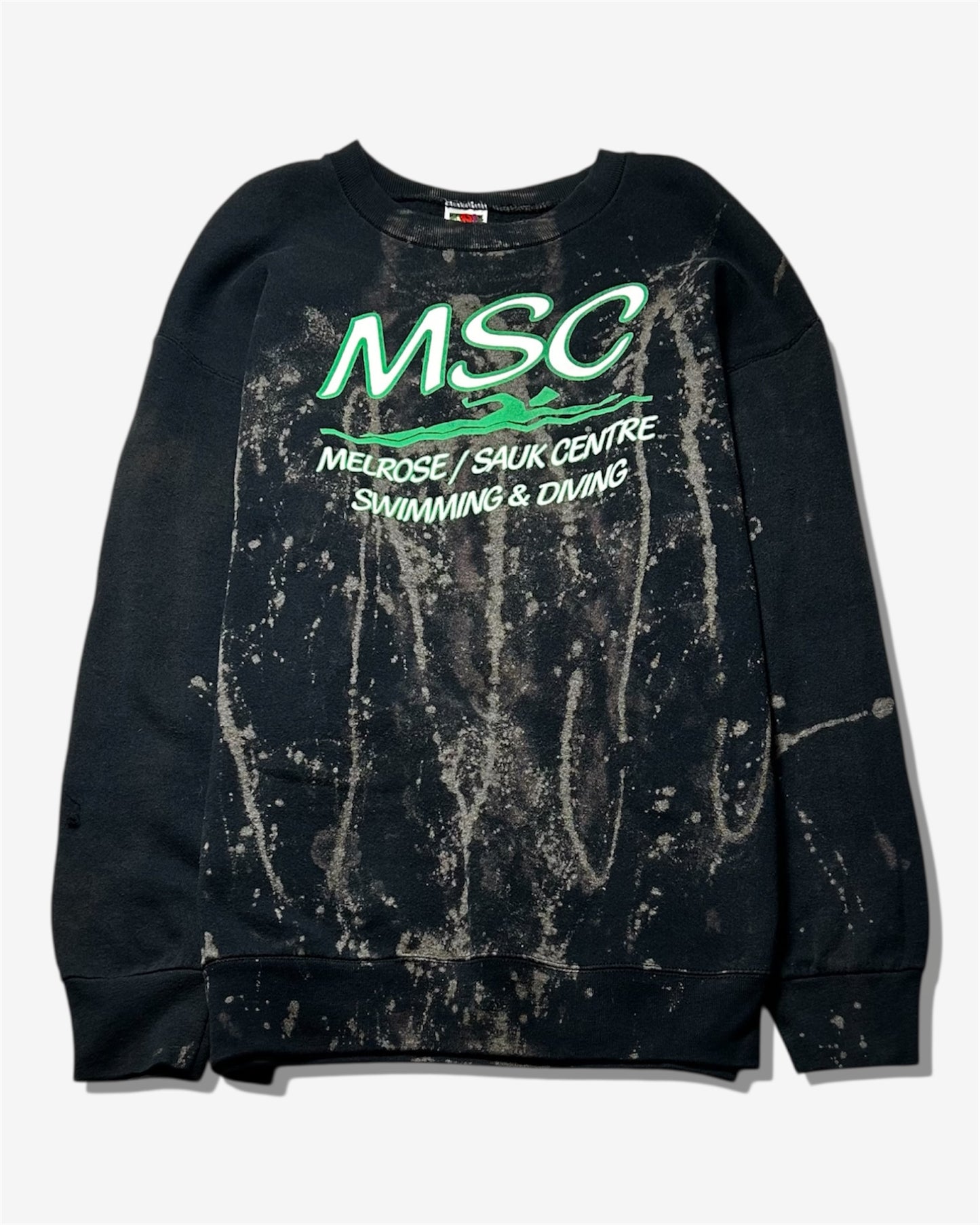 Paint-Splattered Logo Crewneck