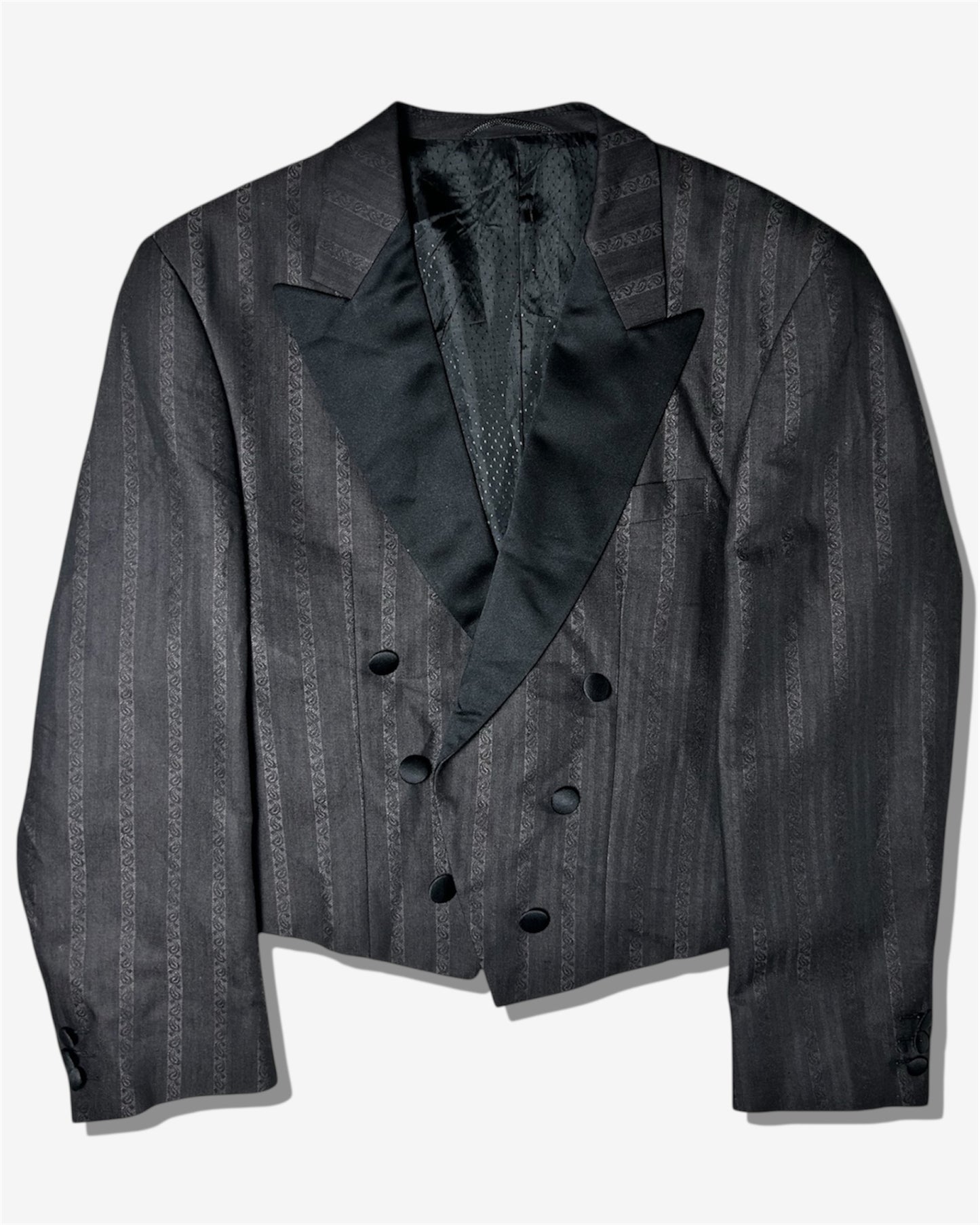 Vintage Buttonless Double-Breasted Jacket