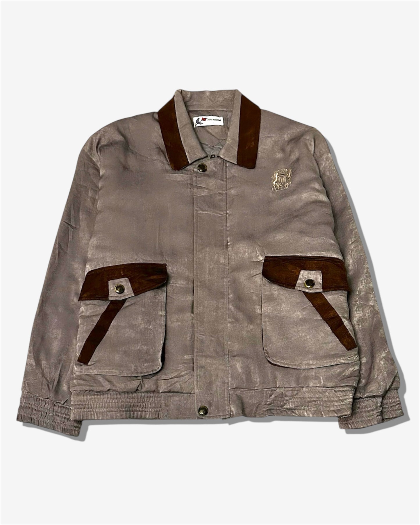 Vintage Mixed Material Jacket