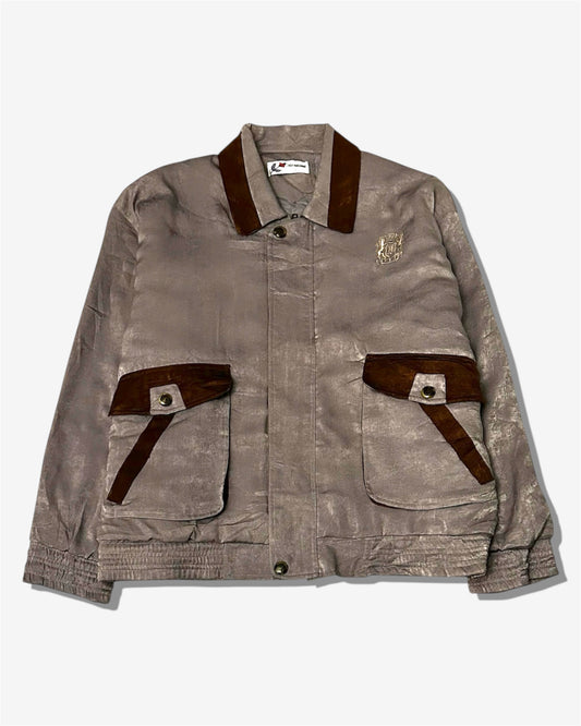 Vintage Mixed Material Jacket