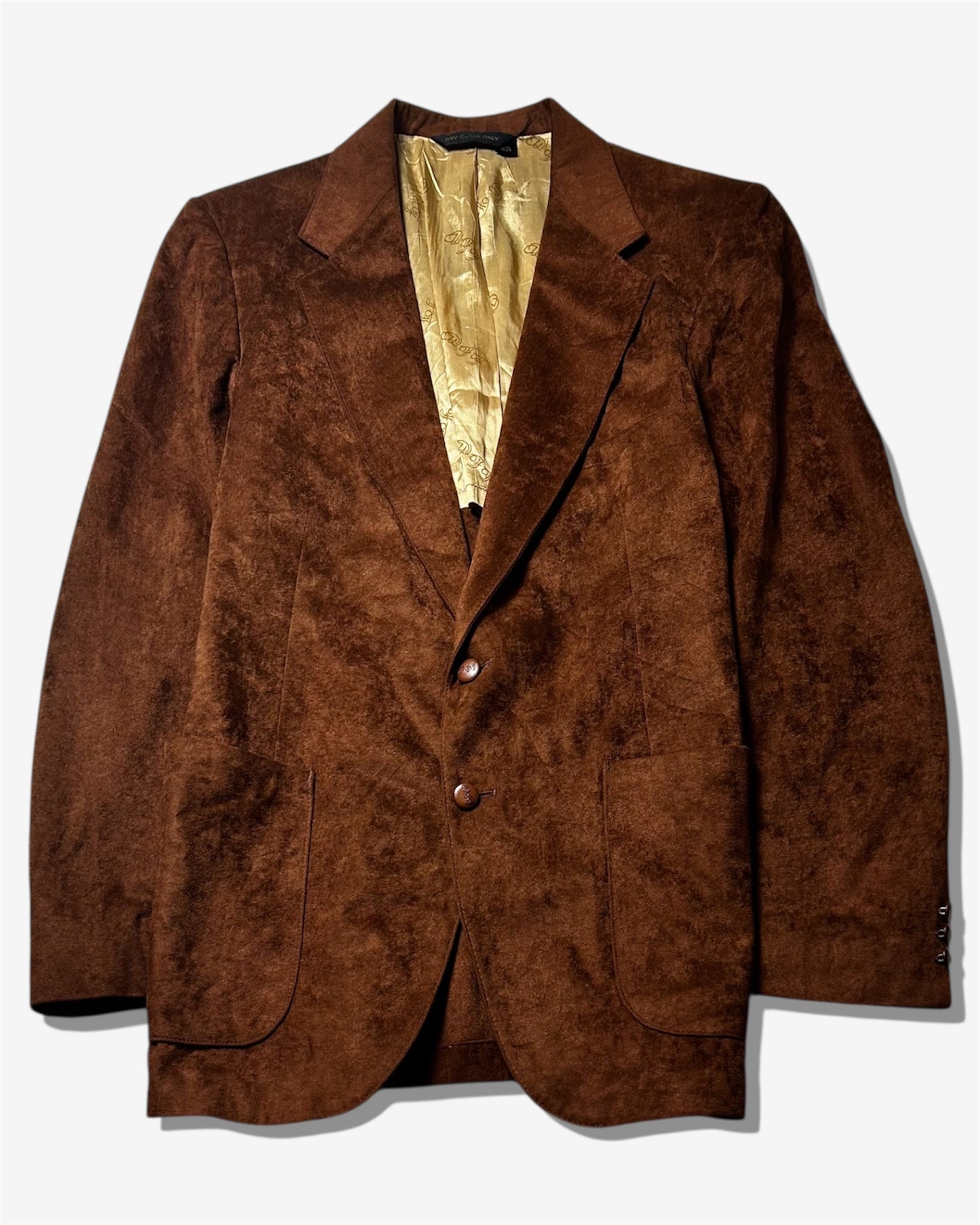 Vintage Red Single-Breasted Tailored Jacket