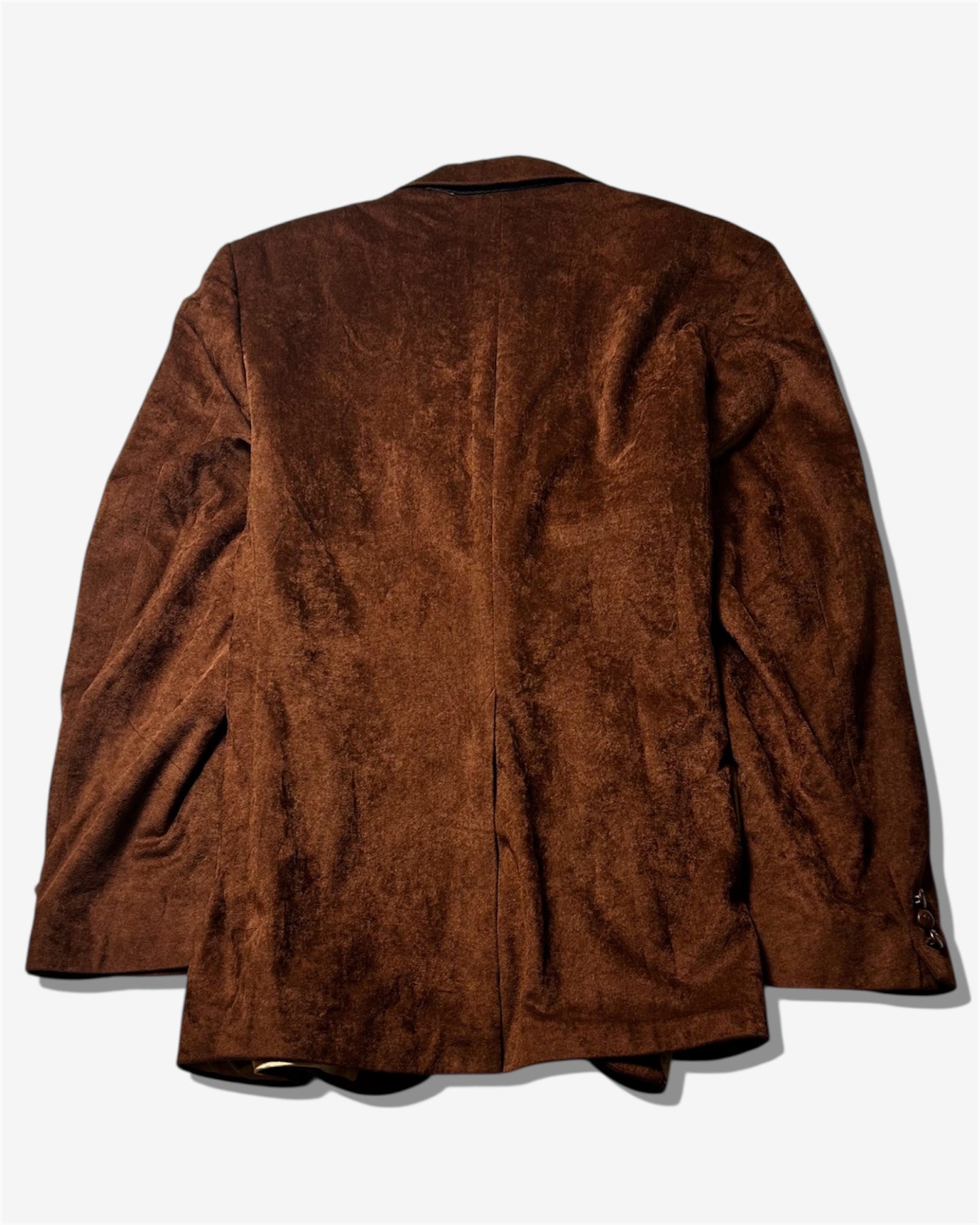 Vintage Red Single-Breasted Tailored Jacket