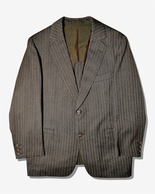 Vintage red striped tailored jacket