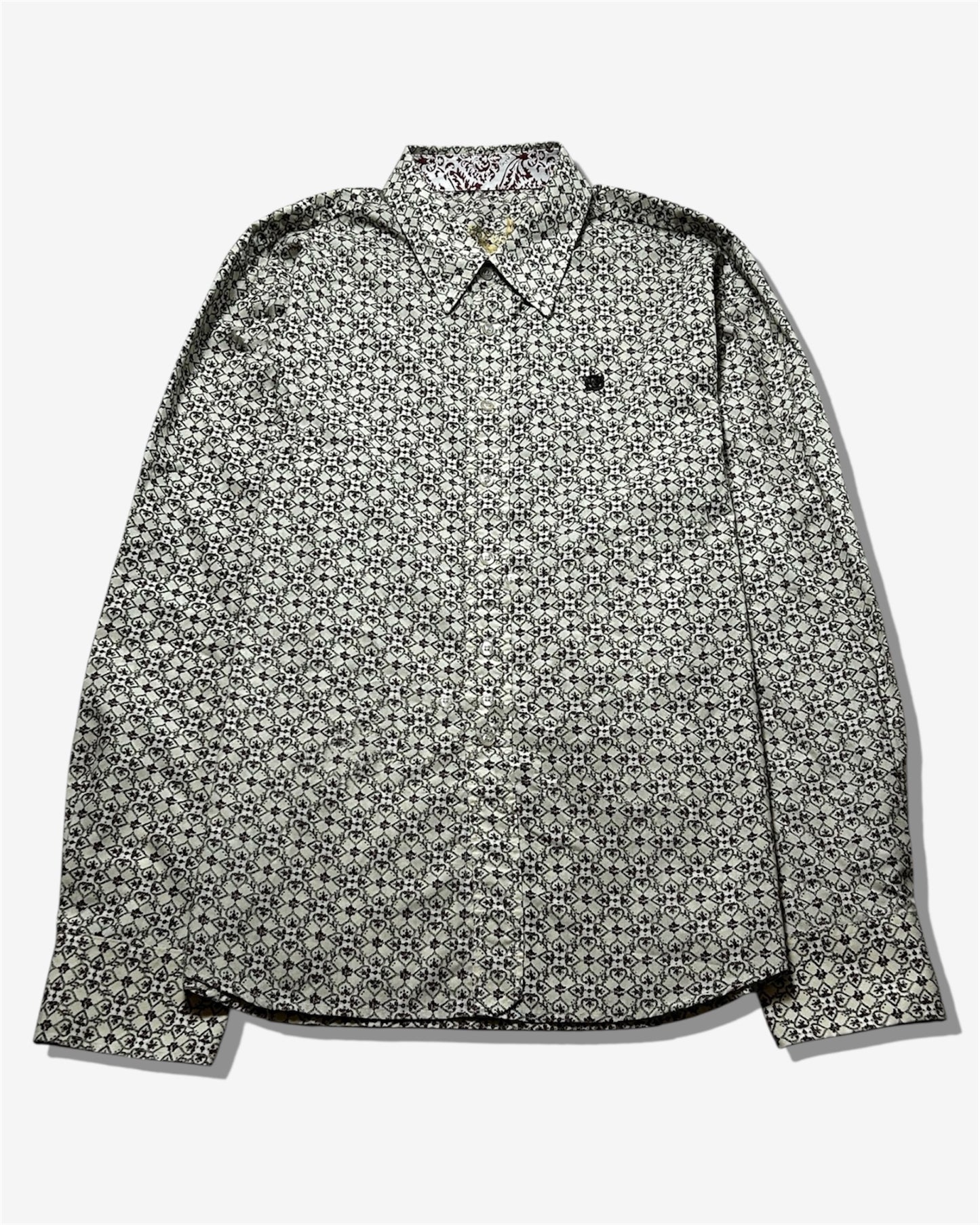 Vintage Elegant Patterned Shirt