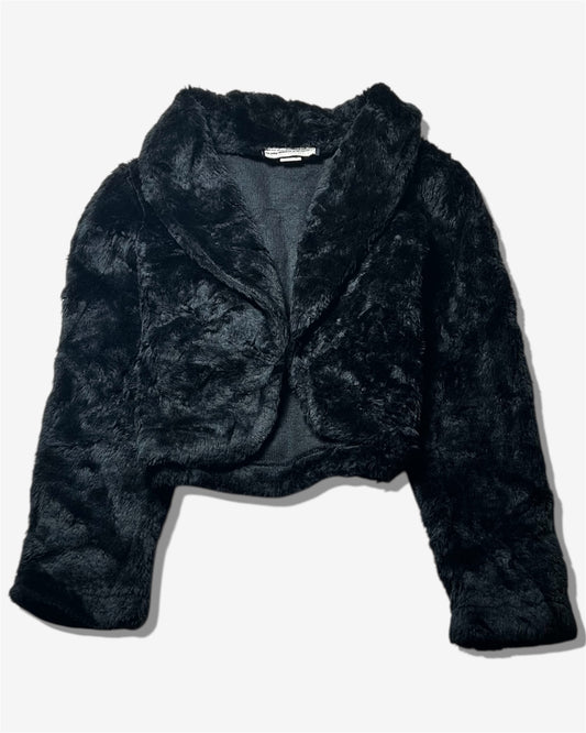 Black Fur Short Jacket