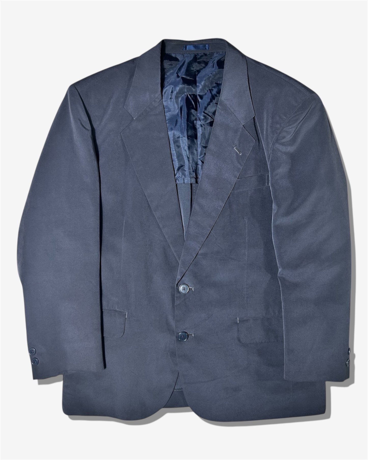 Vintage Blue Tailored Jacket with Lightweight Fabric