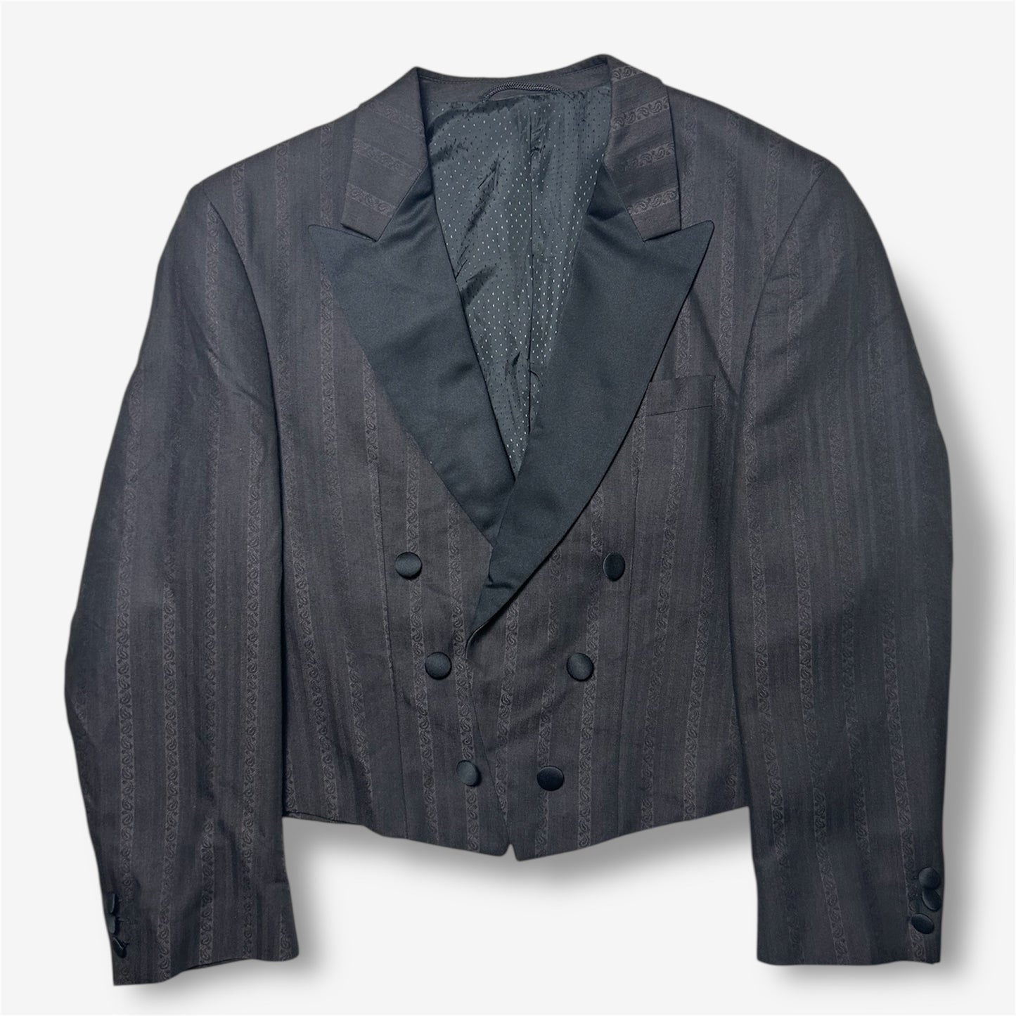 Vintage Buttonless Double-Breasted Jacket